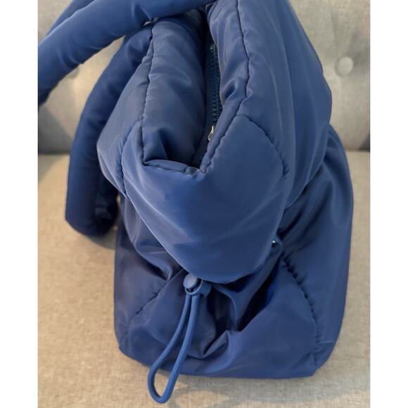 Bearpaw Bag Style Blue Quilted Zipper Shoulder Bag - Picture 8 of 13